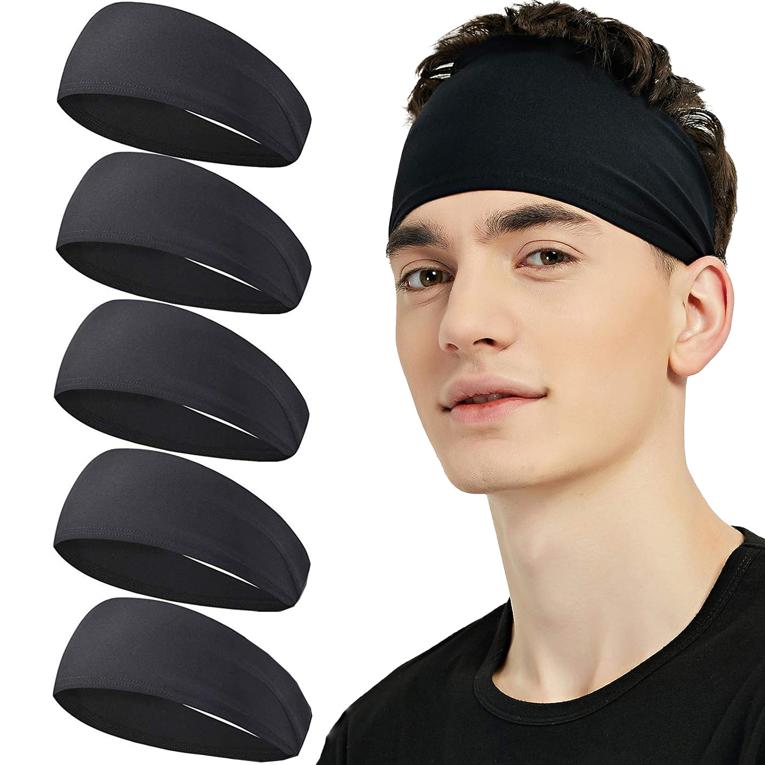 Tech Accessories For Men - Sweatband for Men Women Elastic Sport