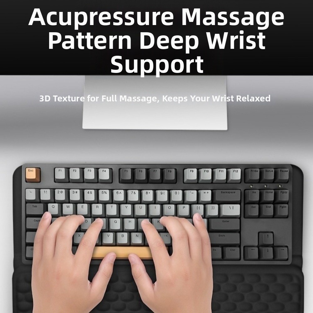 Keyboard Wrist Pad Leather - Easy Typing Non-Slip Ergonomic Computer Keyboard