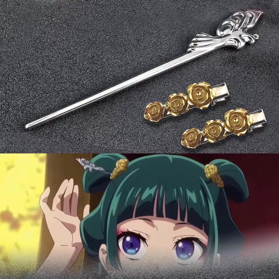 Tech Accessories Women - Apothecary Diaries Alloy Hairpins Anime Cosplay