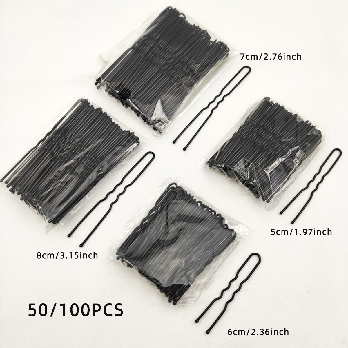 50/100 PCS Women 5/6/7/8 cm Ha - Tech Accessories Women ulasan dan harga