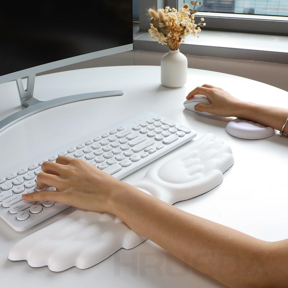 Mechanical Keyboard Mouse Wris - Keyboard Wrist Pad Leather ulasan dan harga