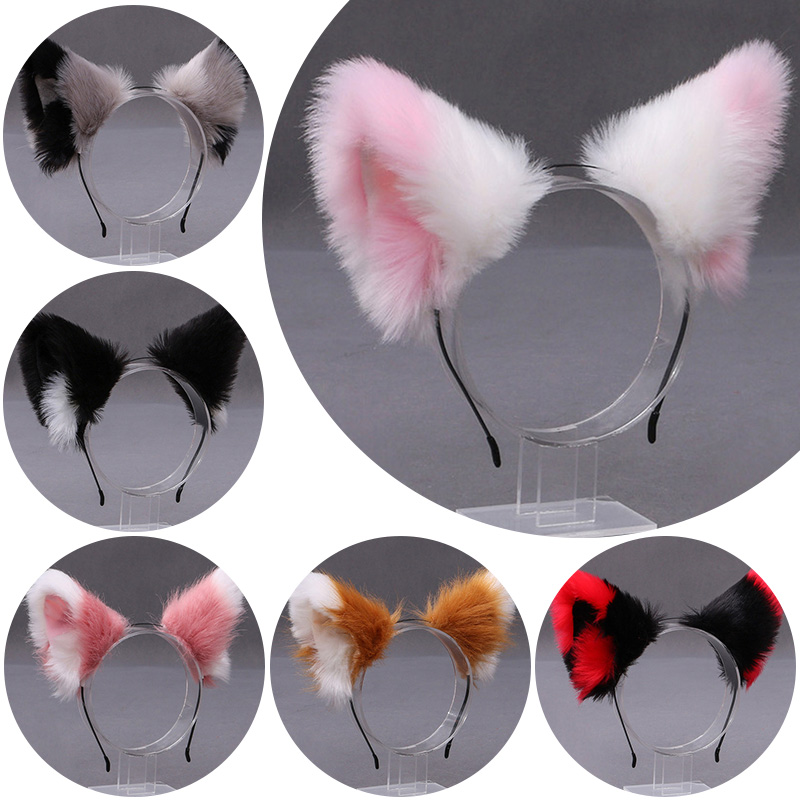 Fluffy Fox Cat Ear Plush Headb - Tech Accessories Women ulasan dan harga