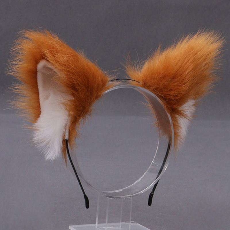 Fluffy Fox Cat Ear Plush Headb - Tech Accessories Women ulasan dan harga