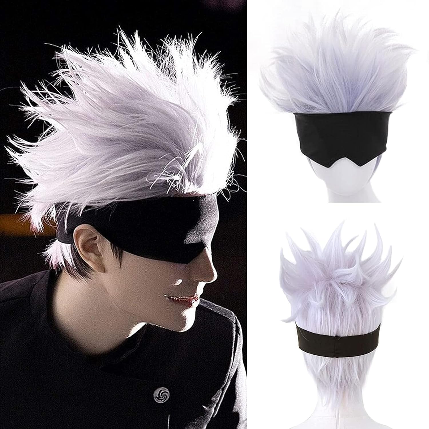Black Blindfold + Short Wavy C - Tech Accessories For Men ulasan dan harga