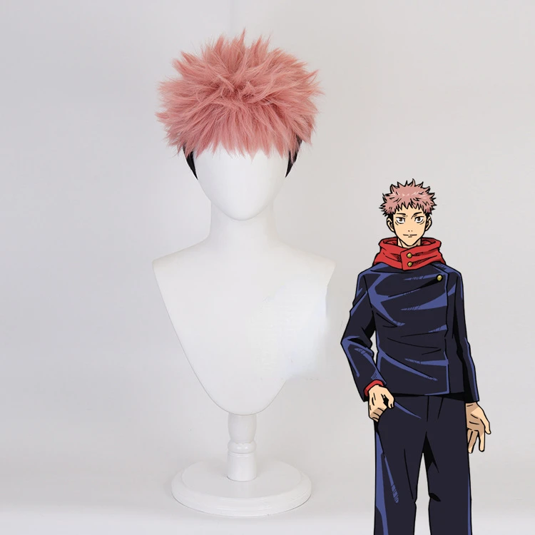 Anime Itadori Yuji Cosplay Wig - Tech Accessories For Men ulasan dan harga