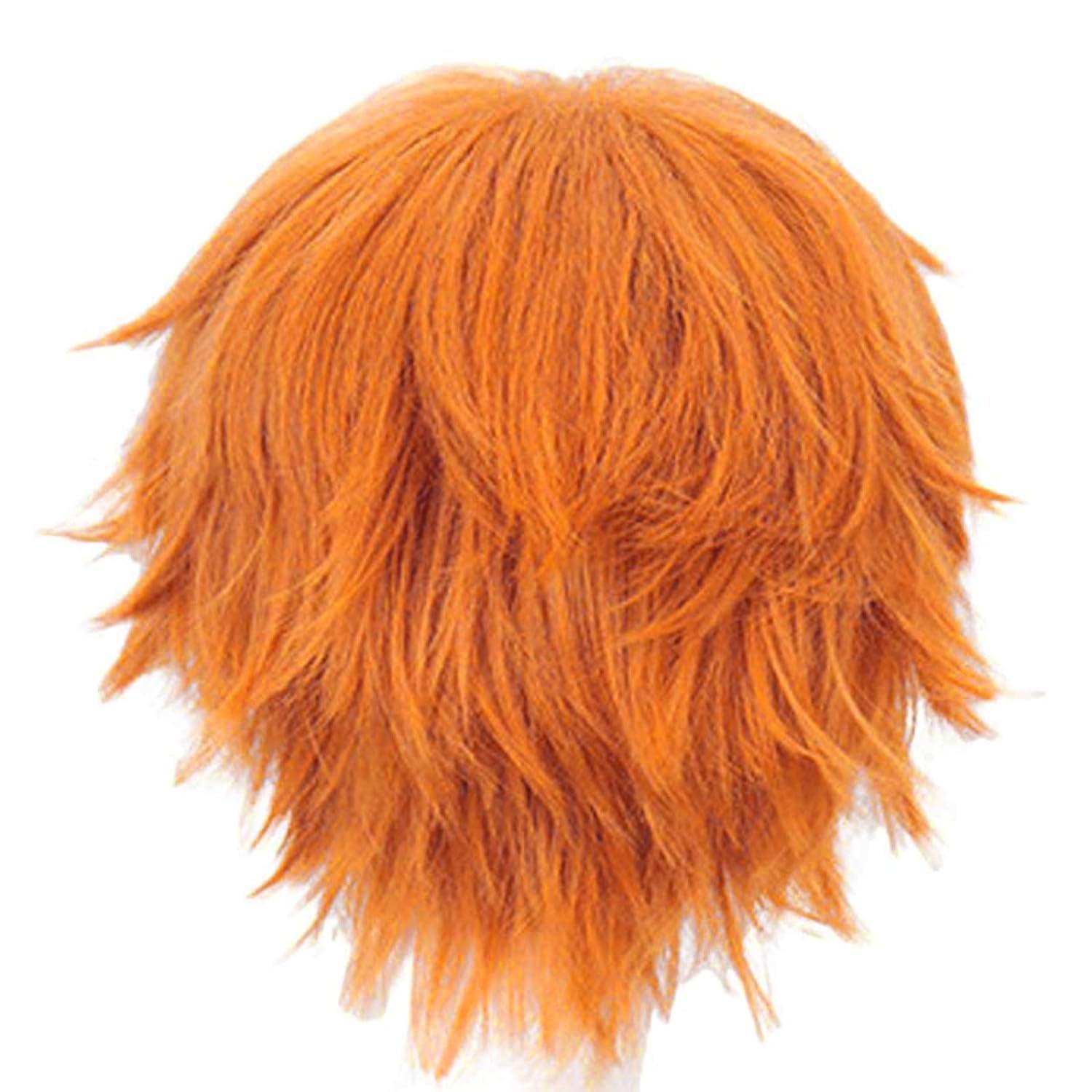 Short Orange Wig for Men Orang - Tech Accessories For Men ulasan dan harga
