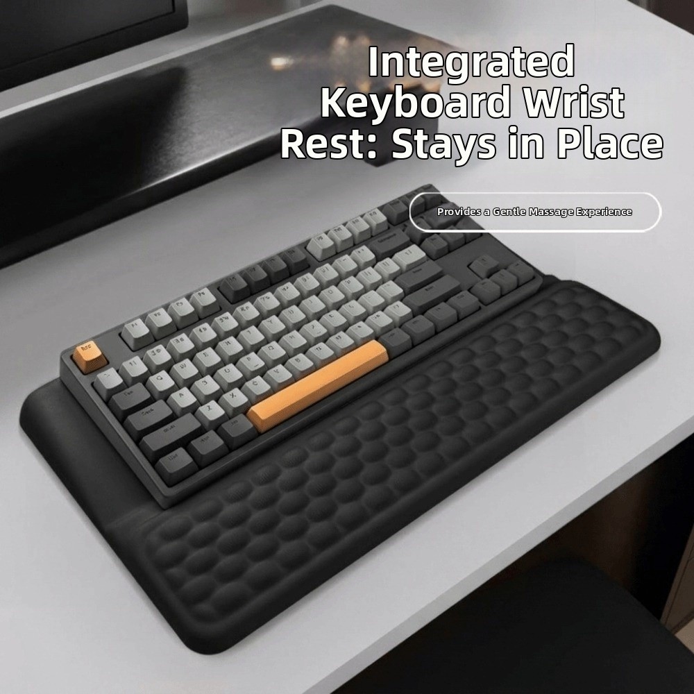 Easy Typing Non-Slip Ergonomic - Keyboard Wrist Pad Leather ulasan dan harga