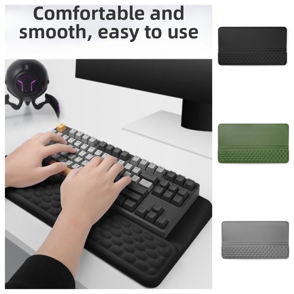 Easy Typing Non-Slip Ergonomic - Keyboard Wrist Pad Leather ulasan dan harga