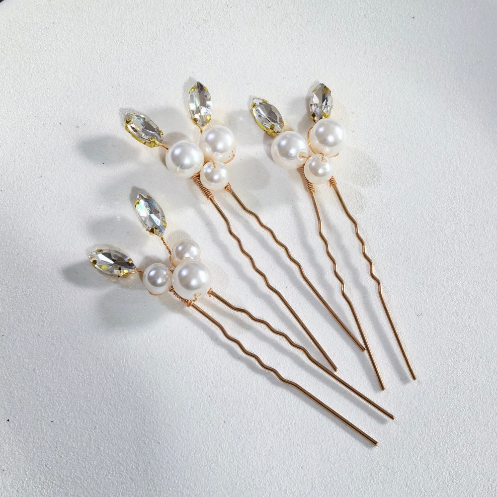 Pearl Crystal Hair Pins Comb S - Tech Accessories Women ulasan dan harga