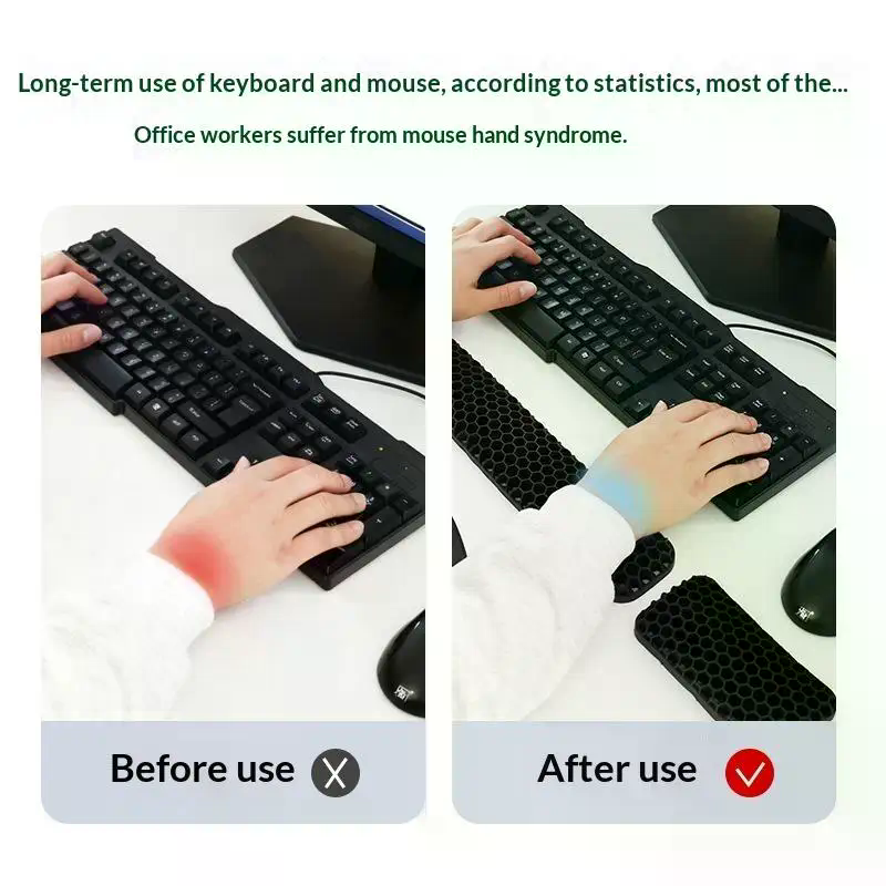 Ergonomic Mouse Wrist Rest Pad - Keyboard Wrist Pad Leather ulasan dan harga