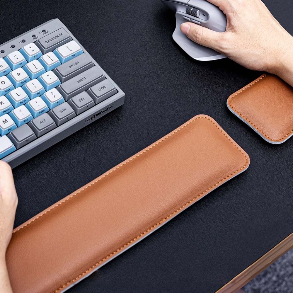 Portable Leather Mouse Pad Lea - Keyboard Wrist Pad Leather ulasan dan harga