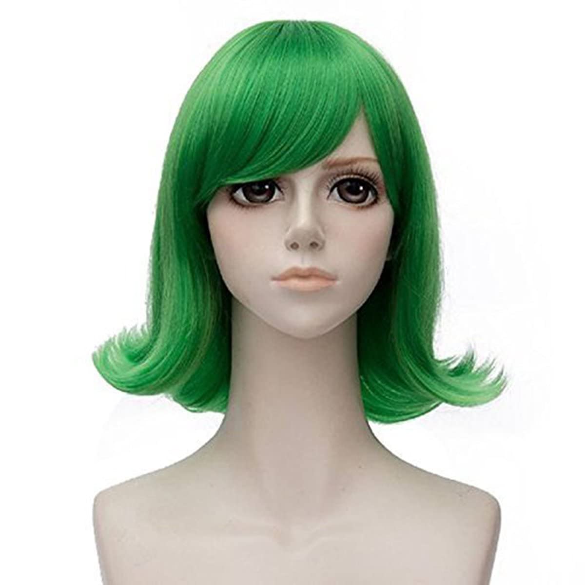 Short Green Wavy Cosplay Wigs  - Tech Accessories For Men ulasan dan harga