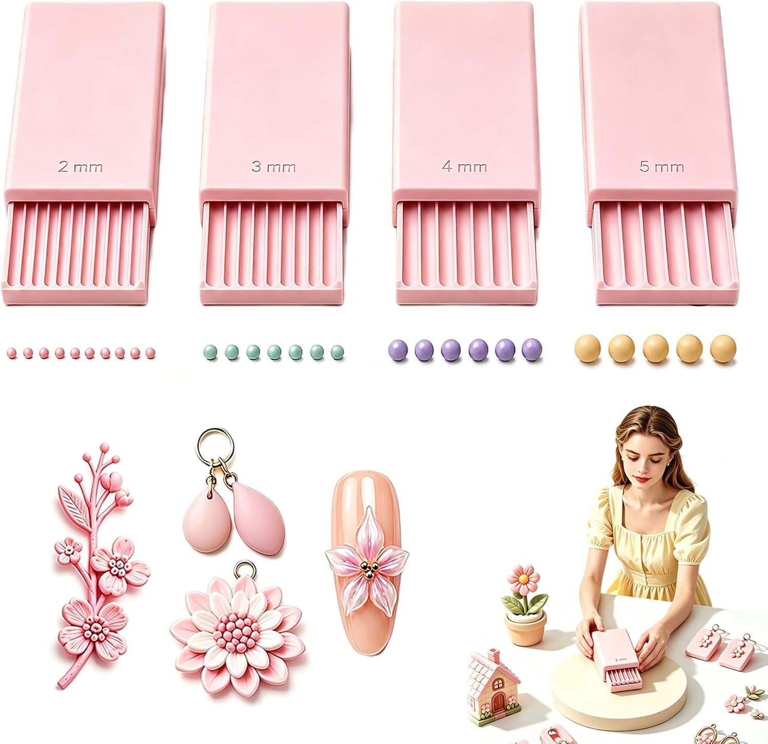 3D Print Clay Gel Ball Maker T - Nail Tech Accessories ulasan dan harga