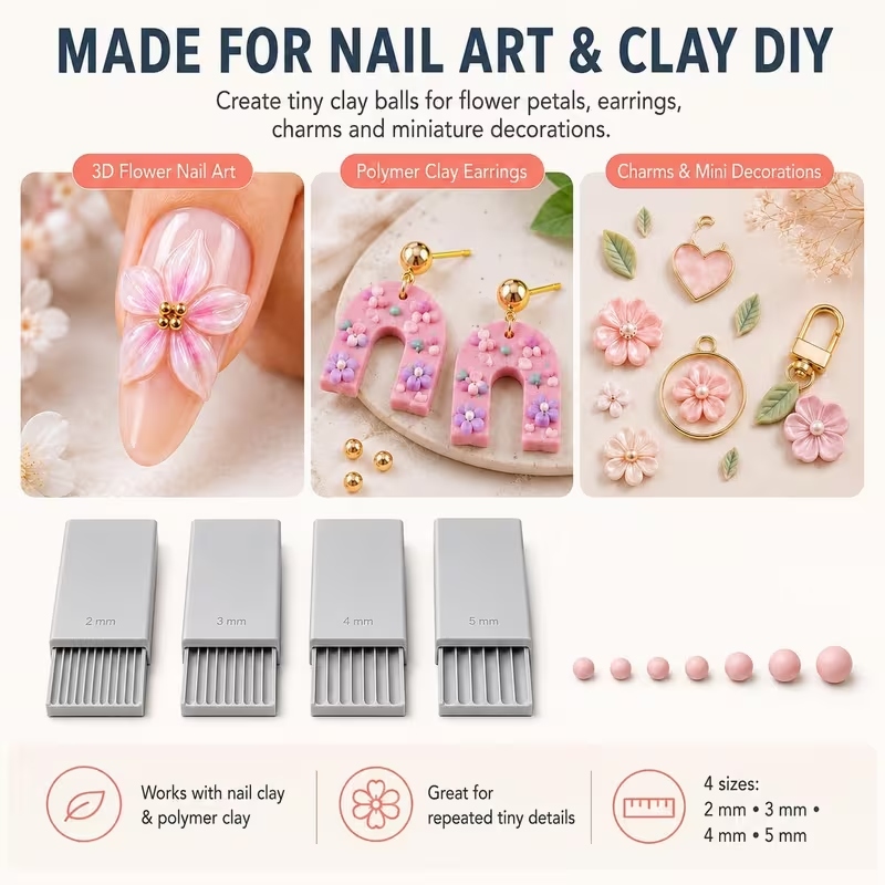 3D Print Clay Gel Ball Maker T - Nail Tech Accessories ulasan dan harga