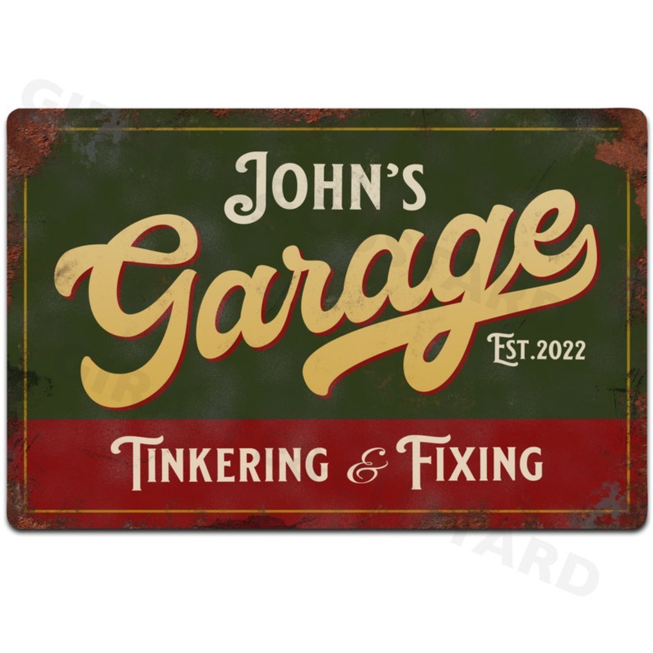 Custom Personalised Garage Met - Tech Accessories ulasan dan harga