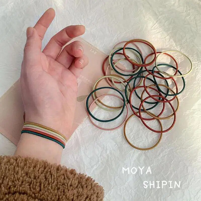 100PCS/Set Hair Ties Elastic R - Tech Accessories For Men ulasan dan harga