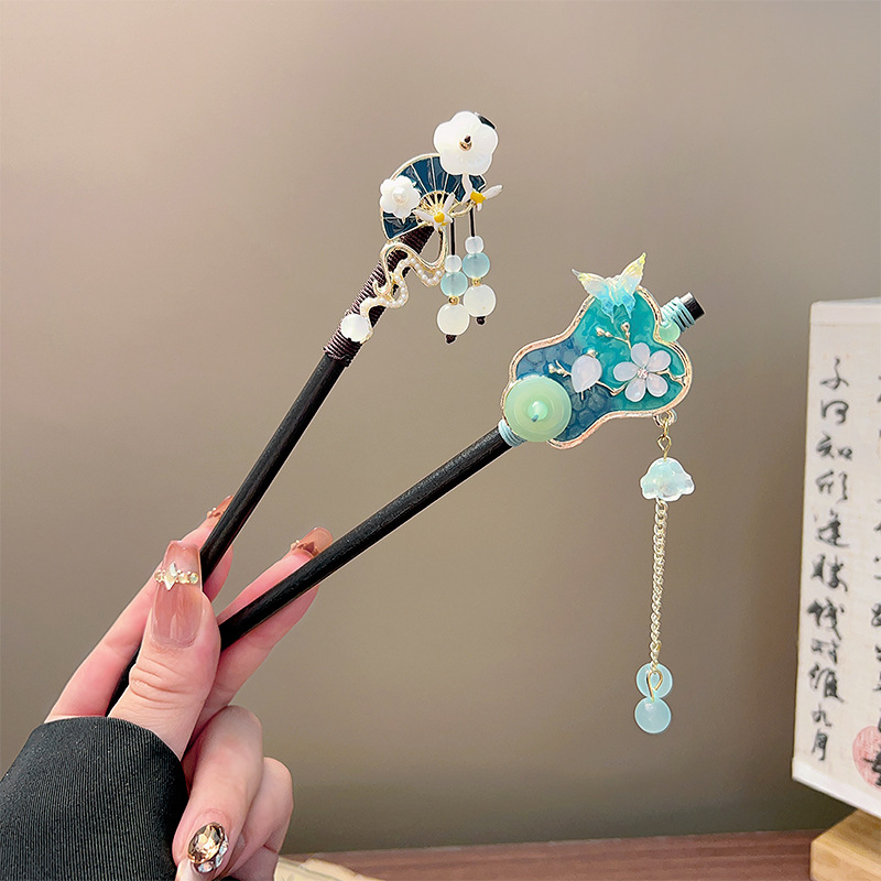 Classic Tassel Hair Stick Blac - Tech Accessories Women ulasan dan harga