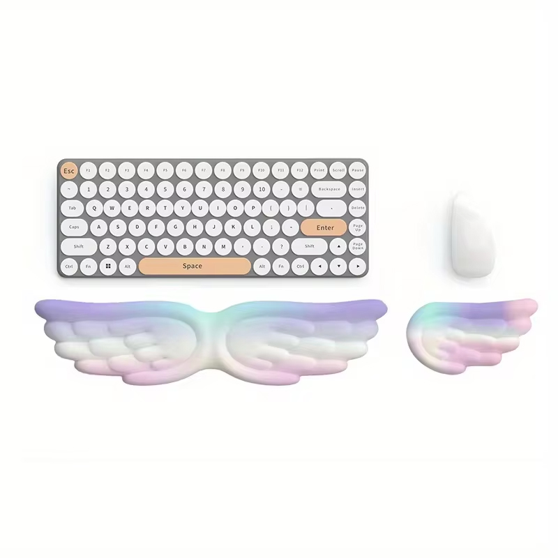 Mouse Pad with Wrist Rest Keyb - Keyboard Wrist Pad Leather ulasan dan harga