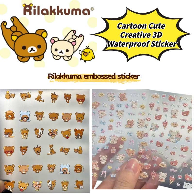 Cartoon Cute Relaxed Bear Nail - Nail Tech Accessories ulasan dan harga